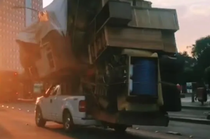 pickup tovor | Neverjeten prizor s cest v Mehiki. | Foto zajem zaslona