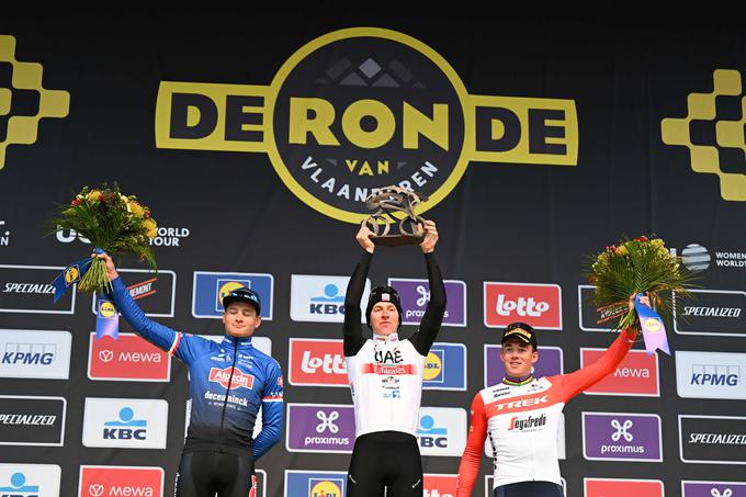 Pogačar je letos zmagal na Flandriji, največji enodnevni kolesarski dirki.  | Foto: AP / Guliverimage