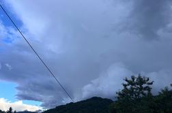 Opozorilo: takšni bodo sunki vetra, napovedane so nevihte in nalivi #animacija