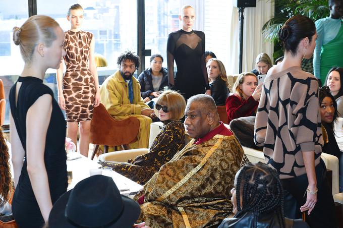 Kolekcijo sta si ogledali tudi dve izmed najpomembnejših imen v svetu mode: Anna Wintour in André Leon Talley. | Foto: Getty Images