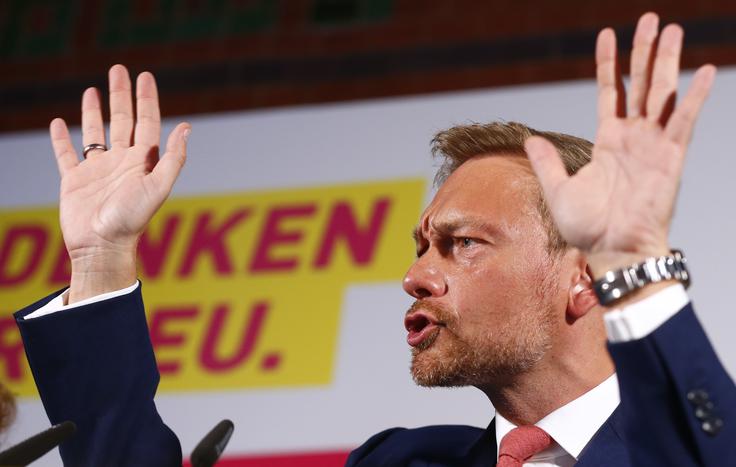 Vodja liberalcev Lindner bo v novi vladi najverjetneje zasedel položaj finančnega ministra. | Foto: Reuters