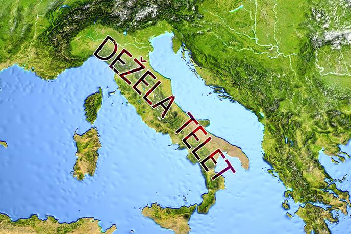 Dežela telet | Med najbolj zanimivimi prevodi imena države je tudi Italija, katere izvor besede naj bi pomenil dežela telet. Področje je bilo poznano po izobilju in kakovosti goveda. | Foto Thinkstock