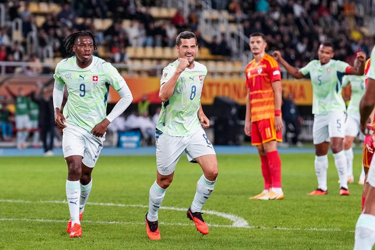 Švica je še podaljšala rezultatsko krizo Severne Makedonije (3:0), ki ni dosegla zadetka že na peti tekmi zapored. | Foto: Guliverimage