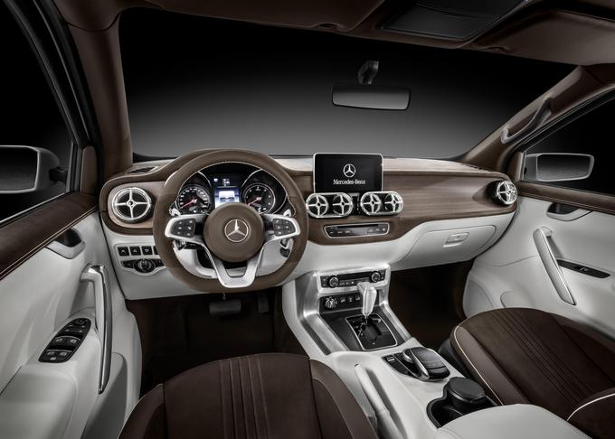 Notranjost bo na ravni limuzin in kombijev razreda V, trdijo pri Mercedes-Benzu. Obljubljajo tudi kakovostne materiale, napredne varnostne sisteme in večnamensko uporabnost svojega novega vozila. | Foto: Mercedes-Benz