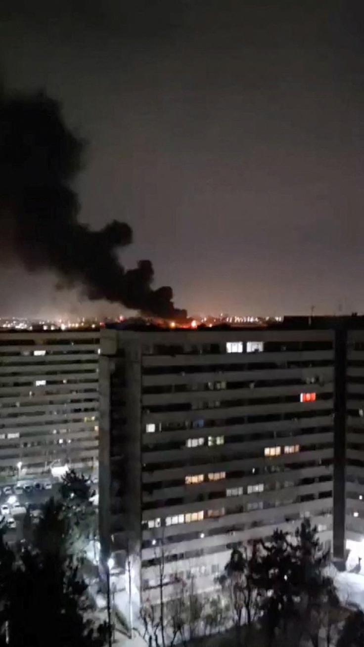 teheran, letališče Mehrabad, požar, eksplozija | Foto: Reuters