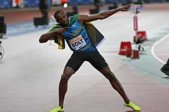 Usain Bolt po premoru v Londonu do zmage