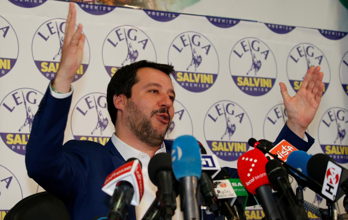 Matteo Salvini | Da se proračun ne bo spremenil, je poudaril tudi voditelj koalicijske Lige in italijanski notranji minister Matteo Salvini. | Foto Reuters