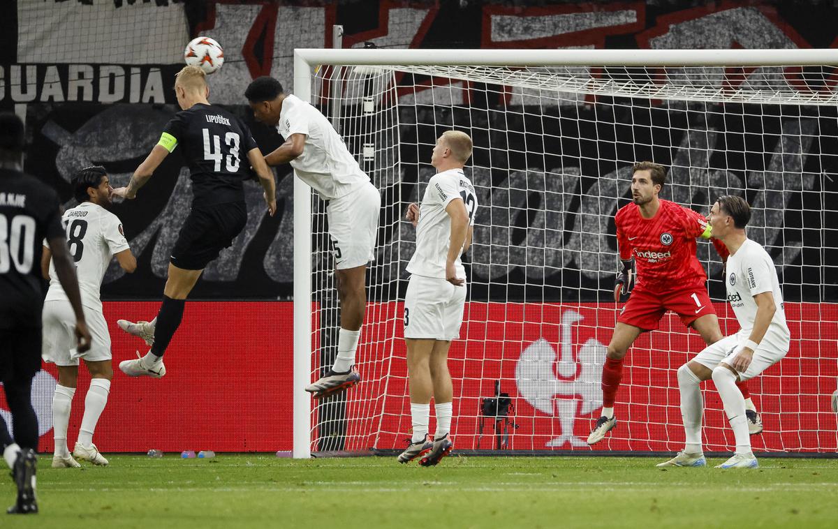 Žiga Lipušček, RSF | Žiga Lipušček je z Rigas FS tesno izgubil pri Eintracht Frankfurtu. | Foto Guliverimage