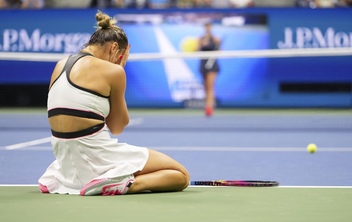 Arina Sabalenka | Arina Sabalenka zase pravi, da je tudi ona samo človek. | Foto Guliverimage