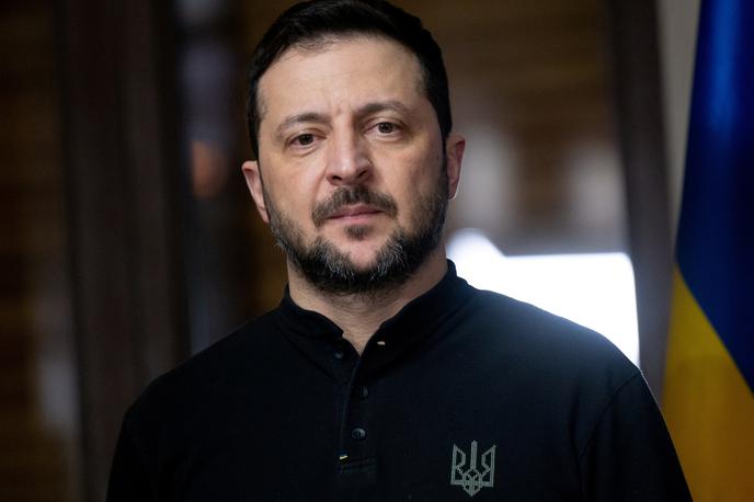 Volodimir Zelenski | Ukrajinski predsednik je izpostavil več uspešnih operacij Ukrajine na Črnem morju, ki so segale od osvoboditve kačjega otoka in potopa ruske križarke Moskve do uspešnih desantov na ruska pomorska vojaška oporišča. | Foto Reuters