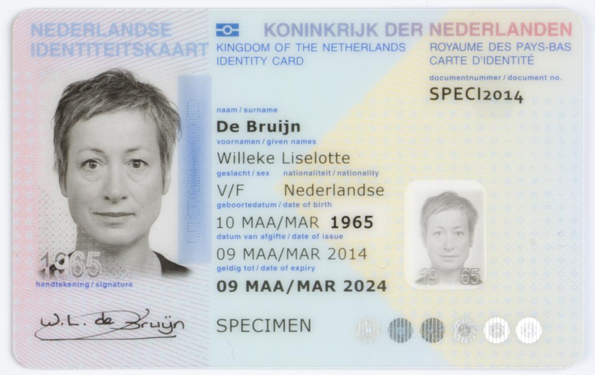 nizozemska osebna izkaznica | Nizozemska osebna izkaznica bo predvidoma čez štiri ali pet let brez oznake za spol njenega imetnika. | Foto Wikimedia Commons