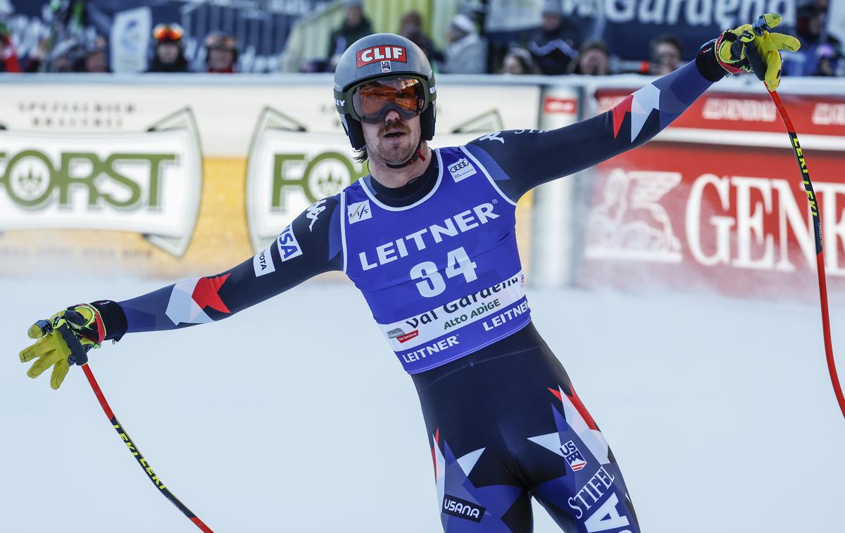 Bryce Bennett | Bryce Bennett je presenetil vse. A ni prvič deklasiral tekmecev v Val Gardeni. Najhitrejši je bil že leta 2021, kar so bile do danes njegove edine stopničke v karieri. | Foto Guliverimage