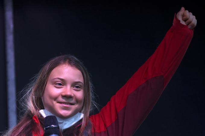 Na zaključni lokaciji bodo udeležence, med katerimi so tudi predstavniki sindikatov, politike in drugih sfer, nagovorili številni vodilni podnebni aktivisti, med njimi mlada Švedinja Greta Thunberg (na fotografiji) in njena ugandska soborka Vanessa Nakate. | Foto: Reuters