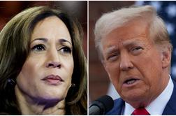 Kamala Harris in Donald Trump iz oči v oči