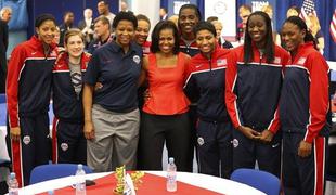 Michelle Obama zajtrkovala z ameriškimi olimpijci