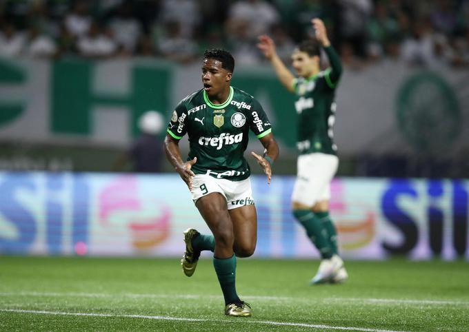 Endrick v dresu Palmeirasa. | Foto: Reuters