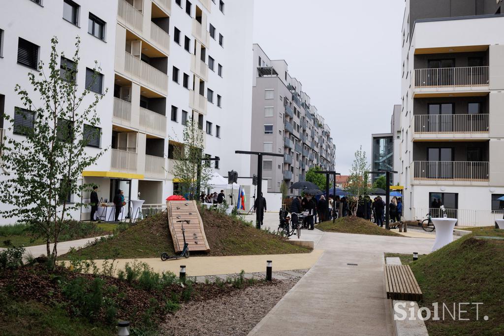 Neprofitna stanovanja v Zeleni jami ob Šmartinski cesti v Ljubljani