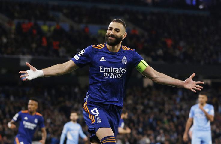 Benzema je dal na zadnjih štirih tekmah lige prvakov kar devet golov. | Foto: Reuters
