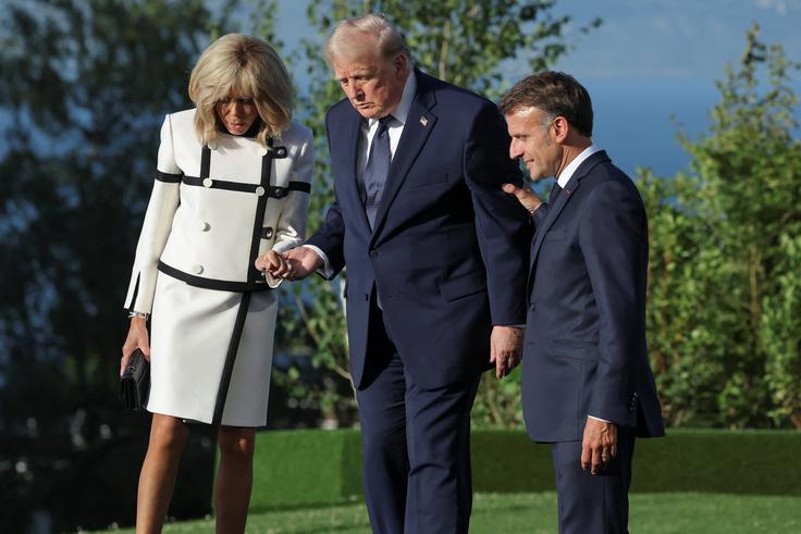 Donald Trump, Brigitte Macron | Foto: Reuters