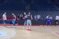 Dončić in Omić sta se takole pošalila z Murićem #video