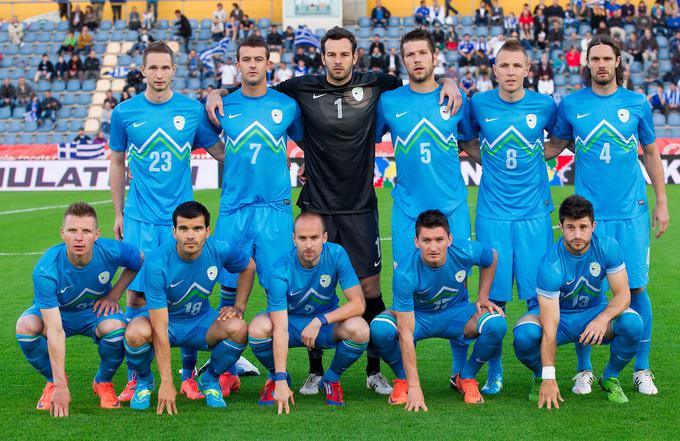 Leta 2012 se je vrnil v slovensko reprezentanco in zaigral proti številnim grškim znancem na prijateljski tekmi v Kufsteinu. | Foto: Vid Ponikvar