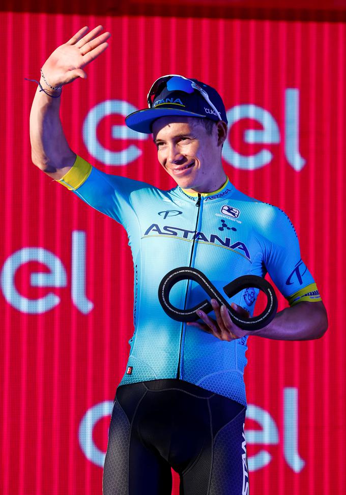 Angel Miguel Lopez (Astana) je Dirko po Italiji že drugo leto zapored končal kot najboljši mladi kolesar. V skupni razvrstitvi je lani dirko končal na visokem 3. mestu, letos pa je bil sedmi. | Foto: Reuters