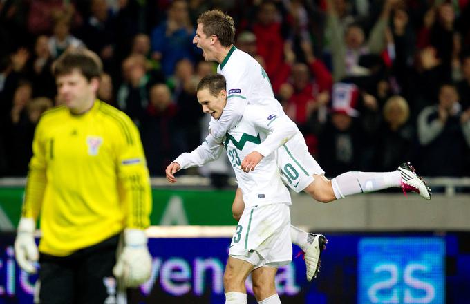 Za Slovenijo je dosegel en hat-trick. | Foto: Vid Ponikvar