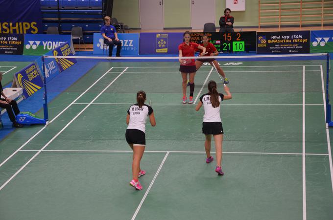 V tekmi ženskih dvojic sta nastopili Maruša Vračar in Nike Brajkovič. | Foto: 