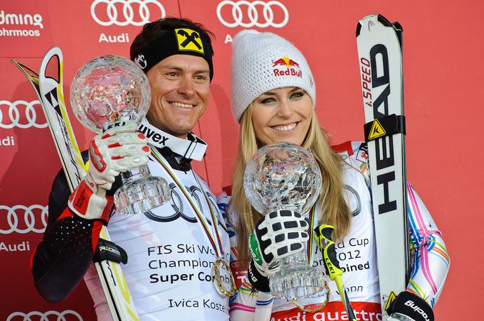 Kostelić je specialist za prepletanje smuka in slaloma. Leta 2012 je (v družbi Američanke Lindsey Vonn) osvojil mali kristalni globus za zmago v kombinaciji.  | Foto: Sportida