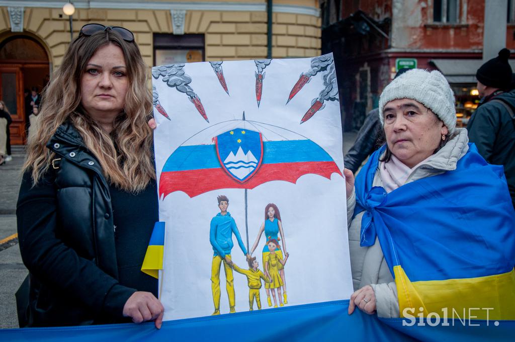 Shod za Ukrajino ob 1. obletnici vojne