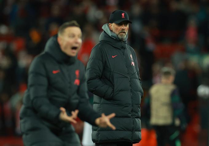 Jürgen Klopp je postal prvi trener Liverpoola, ki je na domači tekmi v ligi prvakov prejel več kot tri zadetke. Real jih je dosegel kar pet. | Foto: Reuters