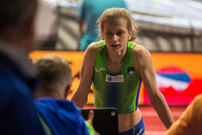 34-letna Tina Šutej je 2. februarja v Ostravi na Češkem s 4,82 metra izboljšala svoj slovenski dvoranski in tudi absolutni rekord. | Foto: Peter Kastelic/ Sportida