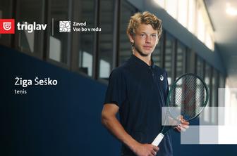 Slovenski teniški up, ki je navdušil na mladinskem turnirju v Wimbledonu