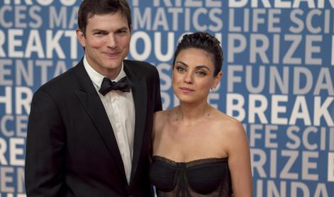 Mila Kunis in Ashton Kutcher otroka umivata le, ko na njima vidita umazanijo