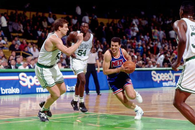 Dražen Petrović je bil edini hrvaški košarkar, ki je presegel mejo 40 točk v ligi NBA. | Foto: Guliverimage/Getty Images