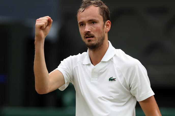 Wimbledon Danil Medvedjev | Danil Medvedjev je izenačil svoj najboljši wimbledonski dosežek, uvrstil se je v polfinale. | Foto Reuters