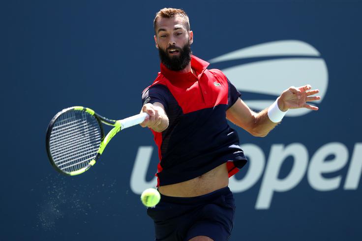 Domačin Benoit Paire ni bil kos slovenskemu tenisaču. | Foto: Getty Images