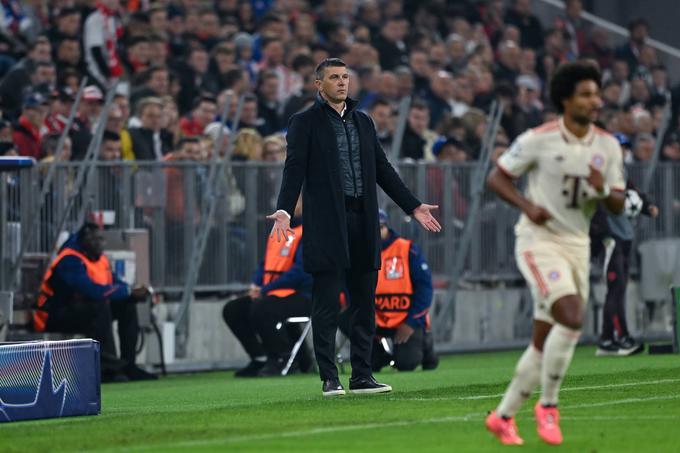 Sergej Jakirović je prvič vodil Dinamo v ligi prvakov na gostovanju na Bavarskem. Po tej tekmi (2:9) je ostal brez službe. | Foto: Guliverimage