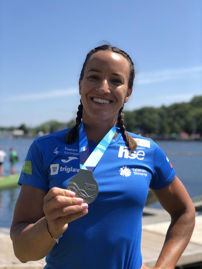 Postala je druga Slovenka z medaljo na svetovnem prvenstvu v konkurenci posameznic. Prva je bila Špela Ponomarenko Janić. | Foto: Jan Šmit