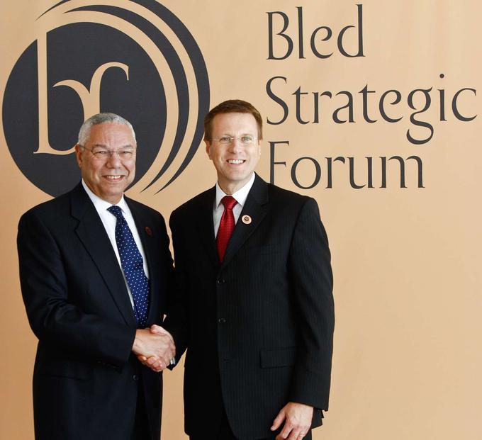 Colin Powell je bil leta 2010 gost blejskega strateškega foruma.  | Foto: STA ,