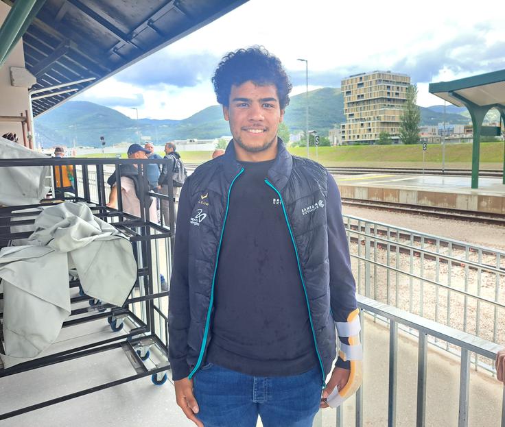 Daniel Skerl med 14. etapo s ciljem v Novi Gorici. | Foto: Alenka Teran Košir