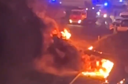 Ukrajinci z droni napadli mesto v bližini Moskve? Gorijo stavbe in avtomobili.