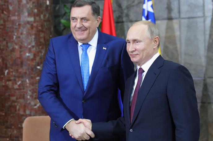 Milorad Dodik Vladimir Putin | Republika Srbska pod vodstvom Milorada Dodika nasprotuje vsem sankcijam Zahoda proti Rusiji. | Foto Reuters
