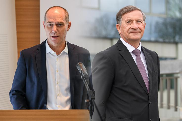 KUL se je sprva o kandidaturi za novega mandatarja pogovarjala z ekonomistom Jožetom P. Damijanom. Po vrnitvi v politiko pa je vse bolj verjetno, da bo novi kandidat za mandatarja Karl Erjavec. | Foto: STA ,