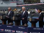 Srečanje avstralskega premierja Anthonyja Albaneseja, predsednika ZDA Joeja Bidna in britanskega premierja Rishija Sunaka v San Diegu.