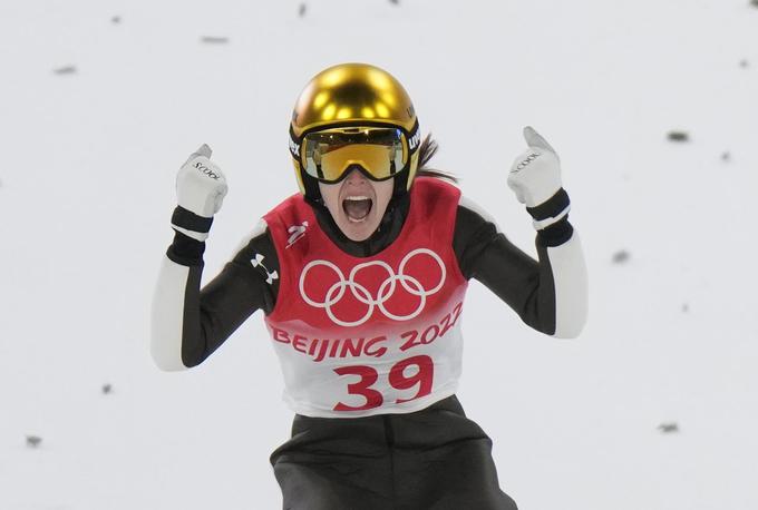 Urša Bogataj je druga Slovenka z zlatim olimpijskim odličjem na zimskih olimpijskih igrah. | Foto: Guliverimage/Vladimir Fedorenko