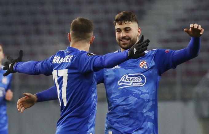 Veselje nogometašev Dinama po enem izmed treh golov na tekmi v Celovcu | Foto: Guliverimage/Vladimir Fedorenko