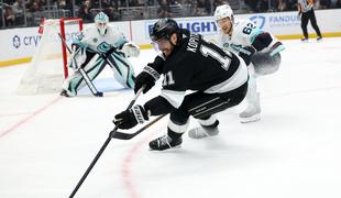 Kopitar ob porazu v Seattlu do osebnega mejnika v ligi NHL