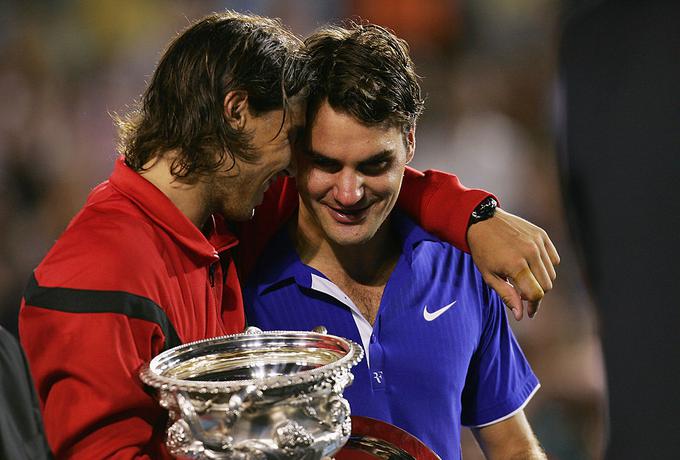 Rafael Nadal ga je potolažil in mu izrazil veliko spoštovanje. | Foto: Gulliver/Getty Images