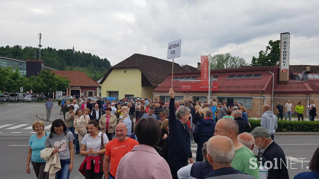 protest Vrhnika Kemis